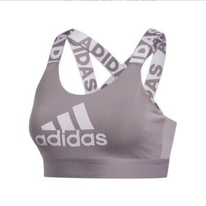 Adidas Lavender Cross-Back Sports Bra